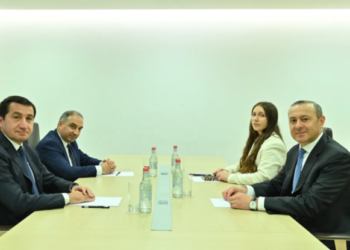 Hikmət Hacıyev Ermənistanda Armen Qriqoryan ilə görüş keçirdi