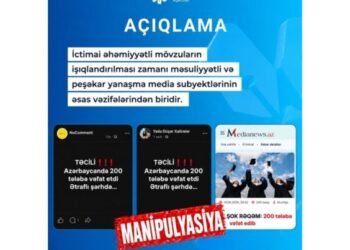 MEDİA: “Bəzi saytlarda şişirdilmiş başlıqlar süni ajiotaj yaradıb”