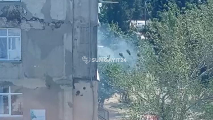 Sumqayıtda mənzildə YANĞIN OLUB