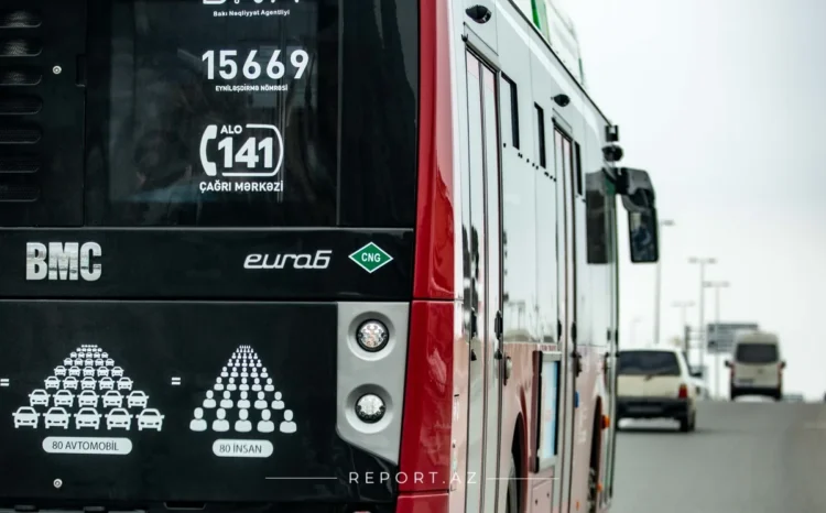 Bakıda iki marşrut üzrə avtobuslar yenilənib