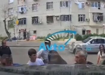 Kişilərin gücü çatmadı, köməyə qadın gəldi… – VİDEO