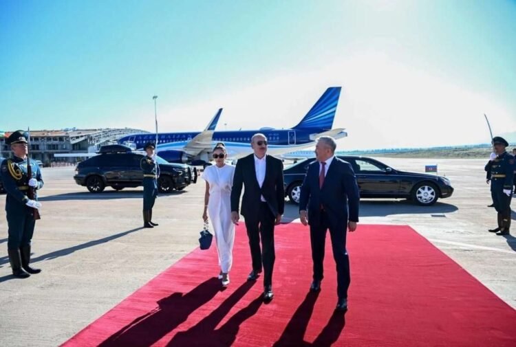 Prezident Qırğızıstan səfərindən videoçarx paylaşdı
