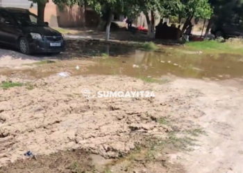 Sumqayıtda su xəttindəki nasazlıq illərdir davam edir