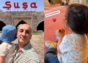 Nicat qızı ilə Şuşada – FOTOLAR