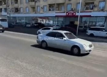 Sarayda piyada keçidində TƏHLÜKƏLİ VƏZİYYƏT
