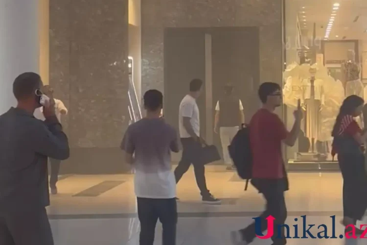 “Gənclik Mall”da həyəcan siqnalı verildi – Vətəndaşlar təxliyə edilir – VİDEO