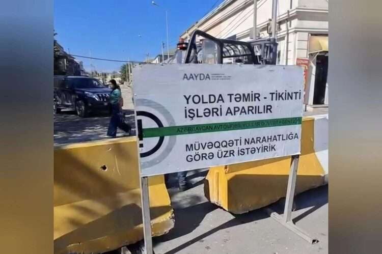 Binəqədi yolu da “bloklandı”: Dərslərə 3 gün qalmış… – VİDEO