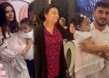 Həmidə Ömərova nəvəsinə ad günü etdi – Video