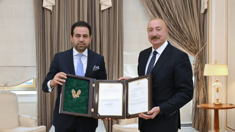 İlham Əliyevə “Zayed İnsan Qardaşlığı Mükafatı”nın sertifikatı təqdim olunub