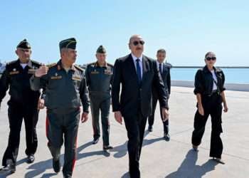 Prezident İlham Əliyev Hərbi Dəniz Qüvvələrində olub – FOTO