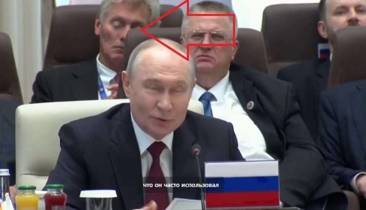 Putinin çıxışı zamanı Peskov yuxuya getdi