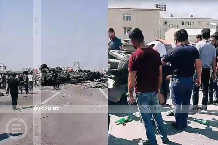 Bakı-Sumqayıt Yolunda TİR Avtomobilin Üzərinə Aşdı: Ölən Var