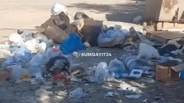 Sumqayıtda məktəbin yanında ürəkbulandıran vəziyyət