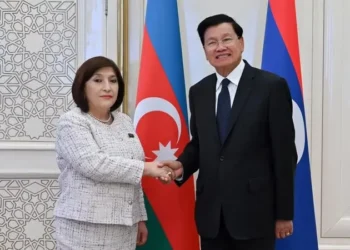 Sahibə Qafarova Laos Prezidenti ilə görüşdü