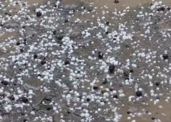 Lənkərana dolu düşdü – FOTO