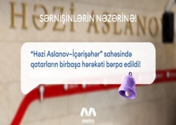 Metronun “Həzi Aslanov—İçərişəhər” sahəsində birbaşa hərəkət bərpa olundu
