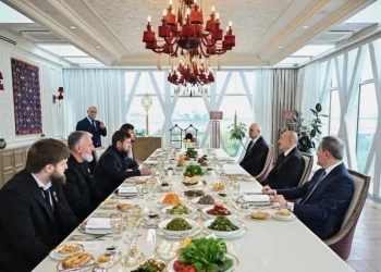 İlham Əliyev və Ramzan Kadırov BİRGƏ NAHAR ETDİLƏR-FOTO